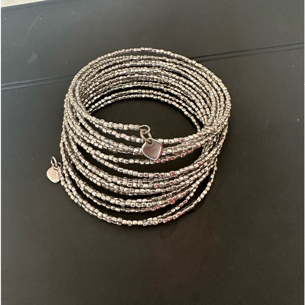 Stella and Dot silver coil bracelet
